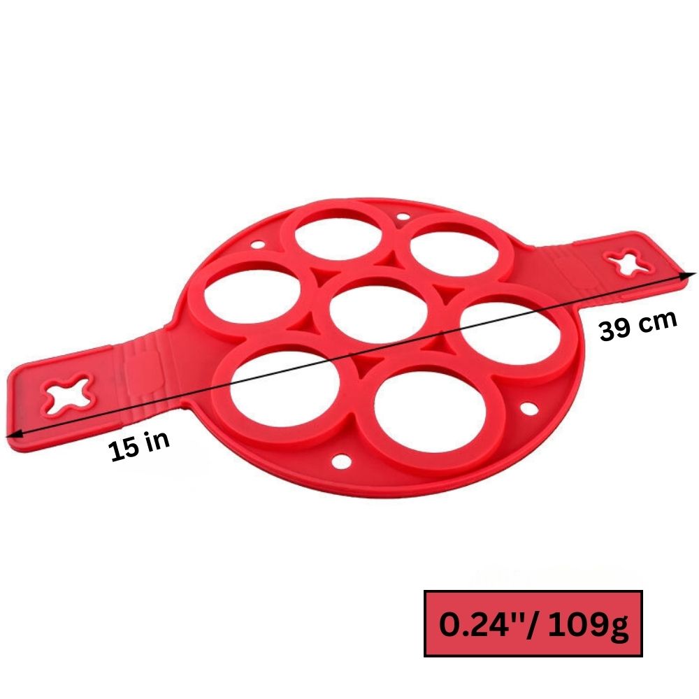 Flip & Form Magic: Nonstick 7-Hole Silicone Mold