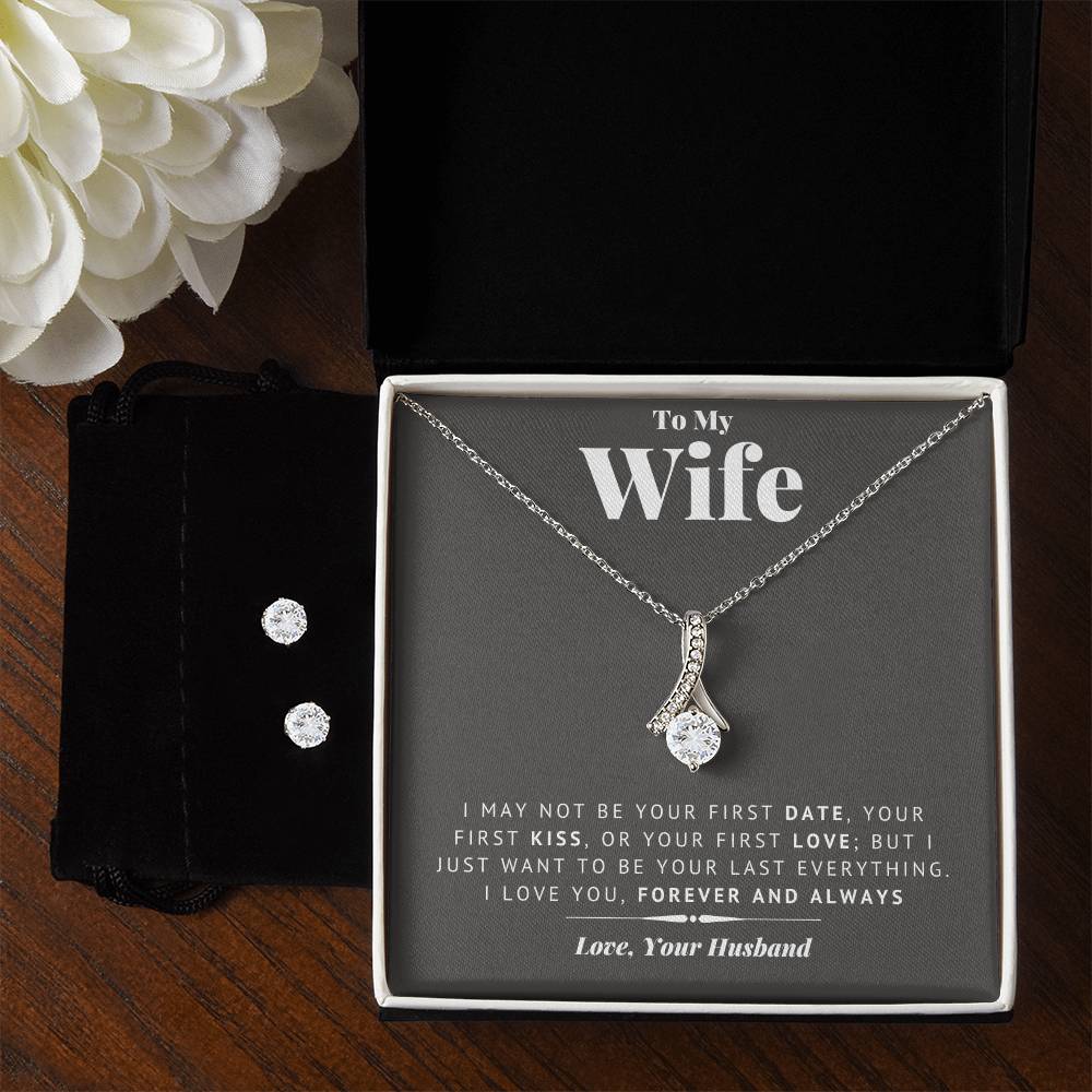 [ALMOST SOLD OUT] Wife - Last Everything - Alluring Necklace with CZ Earrings(FREE)