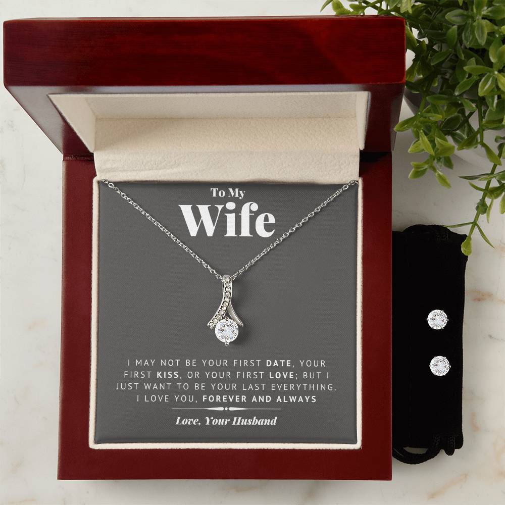 [ALMOST SOLD OUT] Wife - Last Everything - Alluring Necklace with CZ Earrings(FREE)