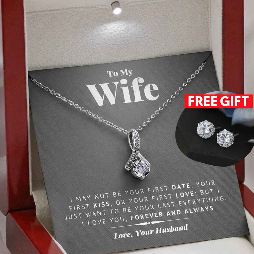 [ALMOST SOLD OUT] Wife - Last Everything - Alluring Necklace with CZ Earrings(FREE)